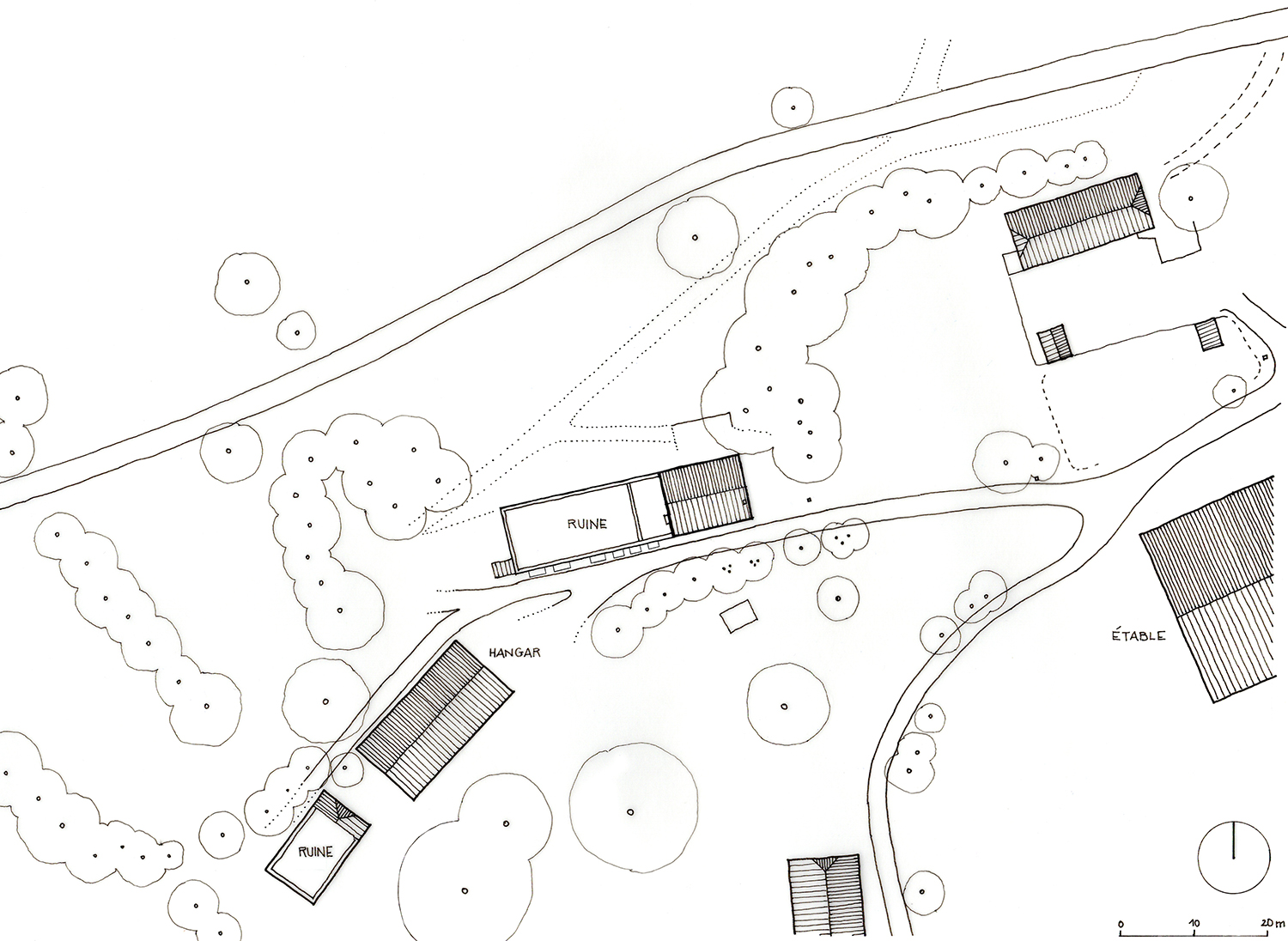 maison la rochette plan de masse